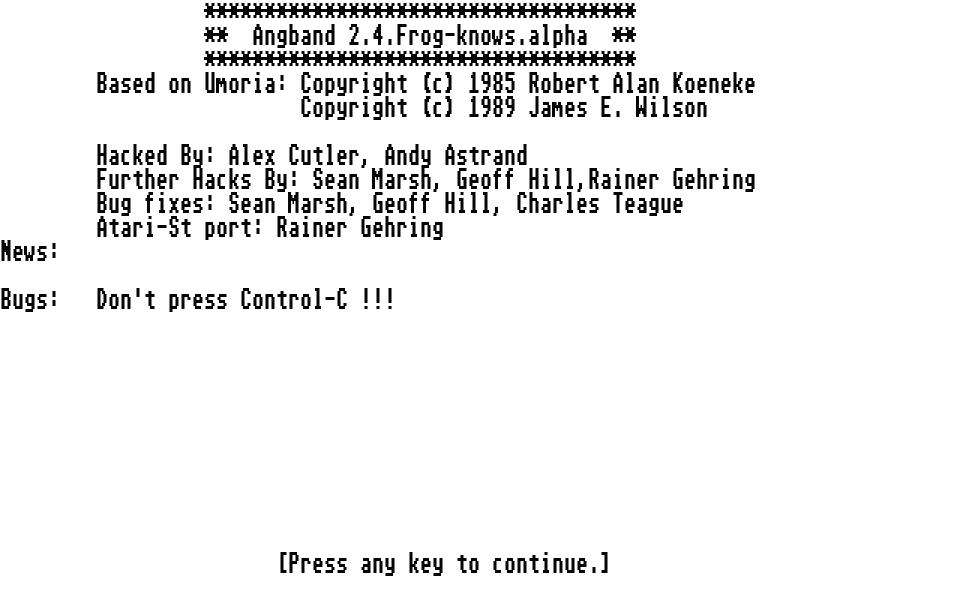 Angband — screenshot 1